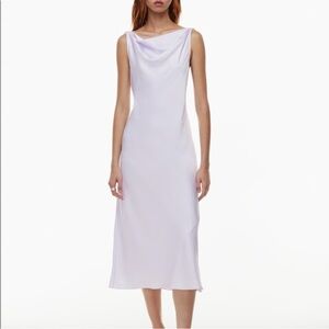 Aritzia Wilfred Goddess Satin Dress